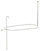 Kingston Brass Satin Nickel Vintage-Style Shower Ring and Riser Combination ABT1