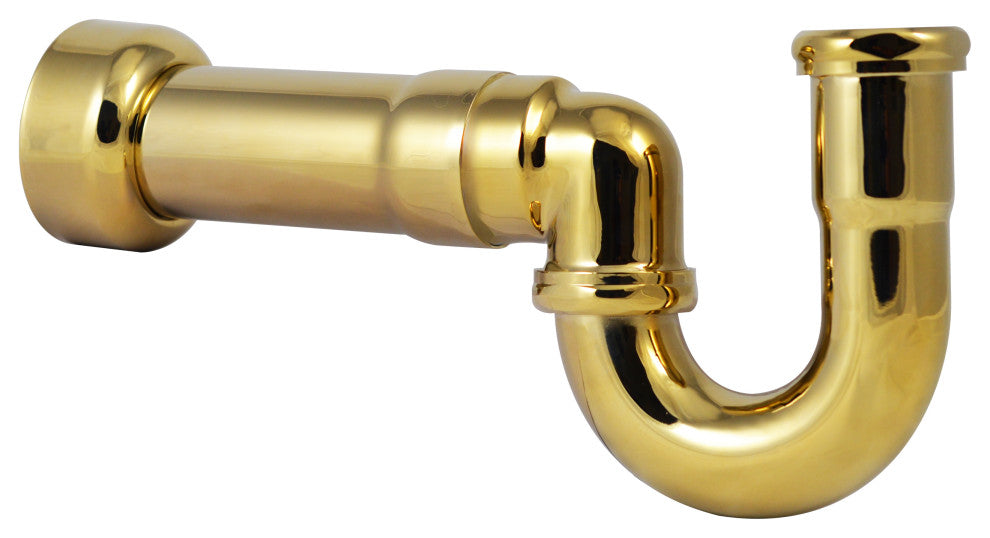 La-Style Pedestal Lavatory Kit - Cross Handles In Polished Brass, Polished Brass