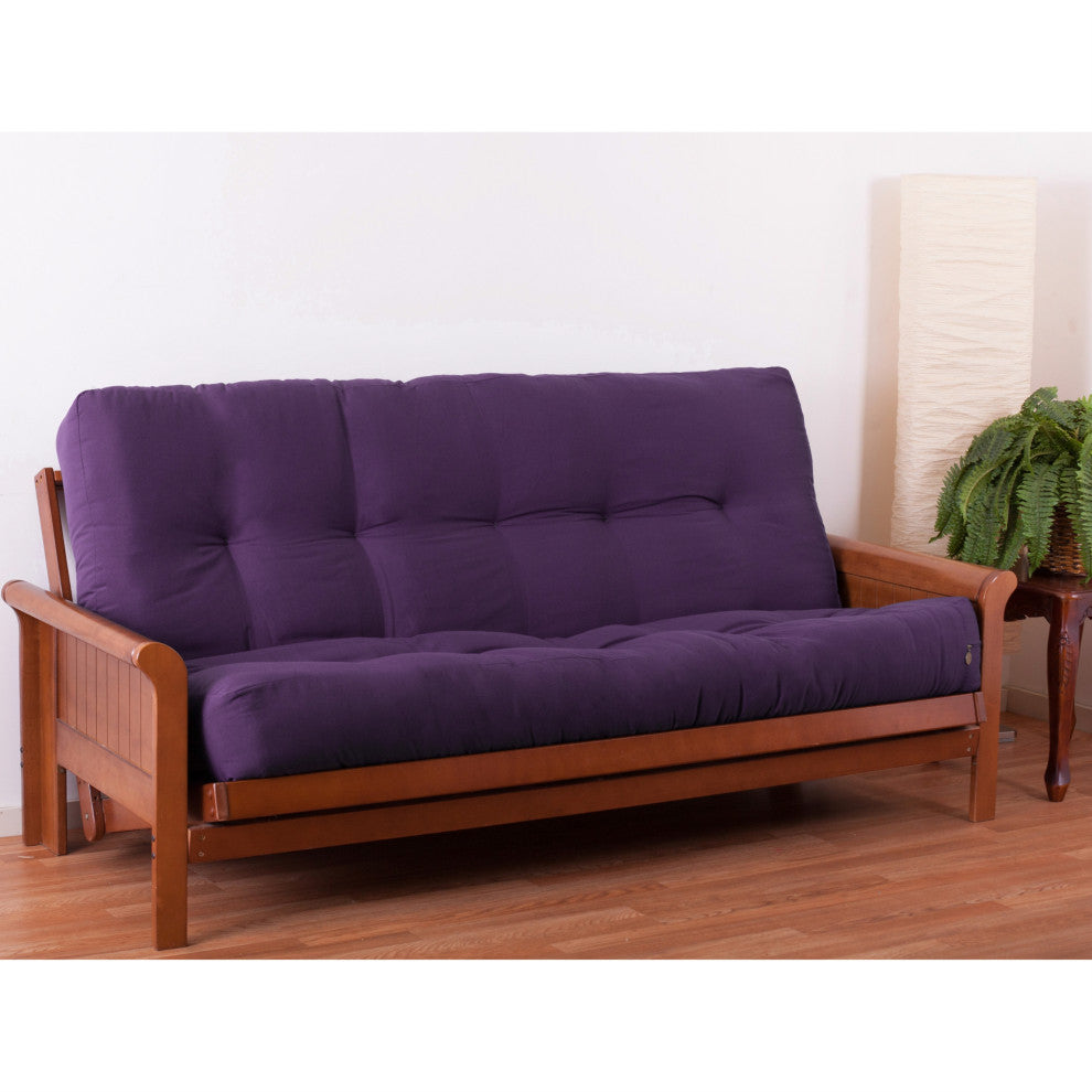 Blazing Needles Renewal 10" Twill Full Futon Mattress, Grape