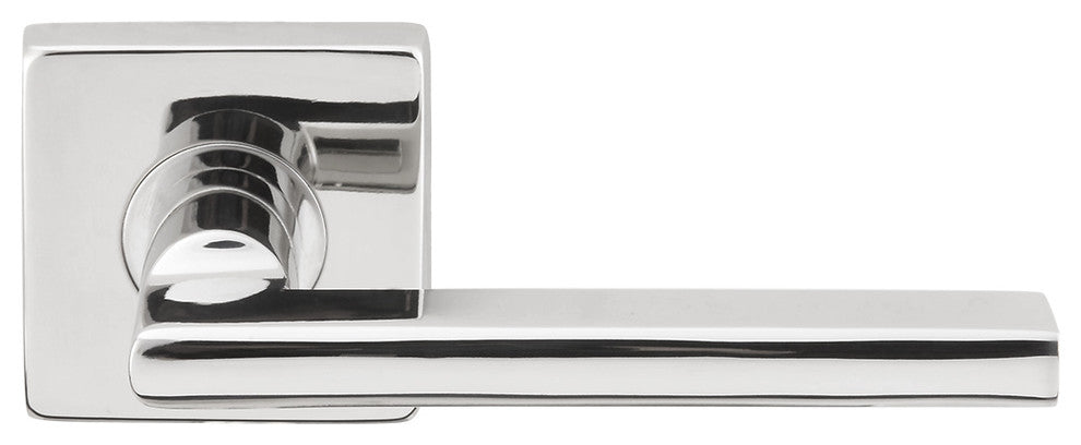 Sunrise Lever, Tubular Privacy, Polished Stainless Steel, 2-3/4" Backset