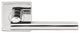 Sunrise Lever, Tubular Privacy, Polished Stainless Steel, 2-3/4" Backset