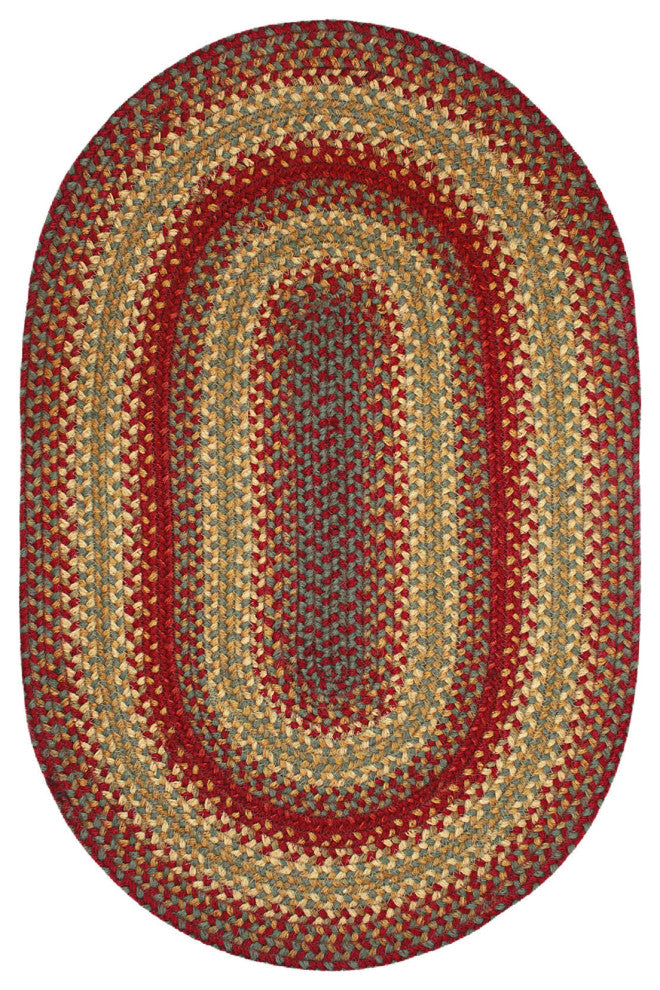 Homespice Decor Cider Barn Jute Braided Rug 27"x45" Oval