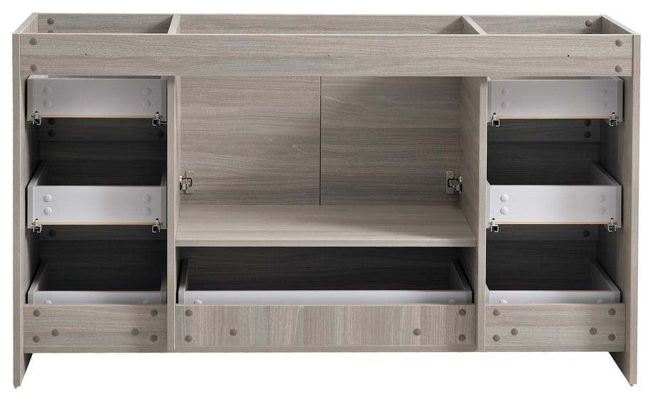Fresca Lazzaro 60" Gray Wood Single Sink Cabinet