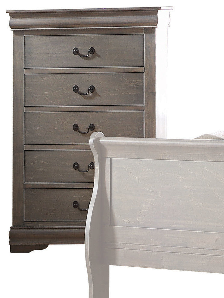 Acme Louis Philippe Chest Antique Gray
