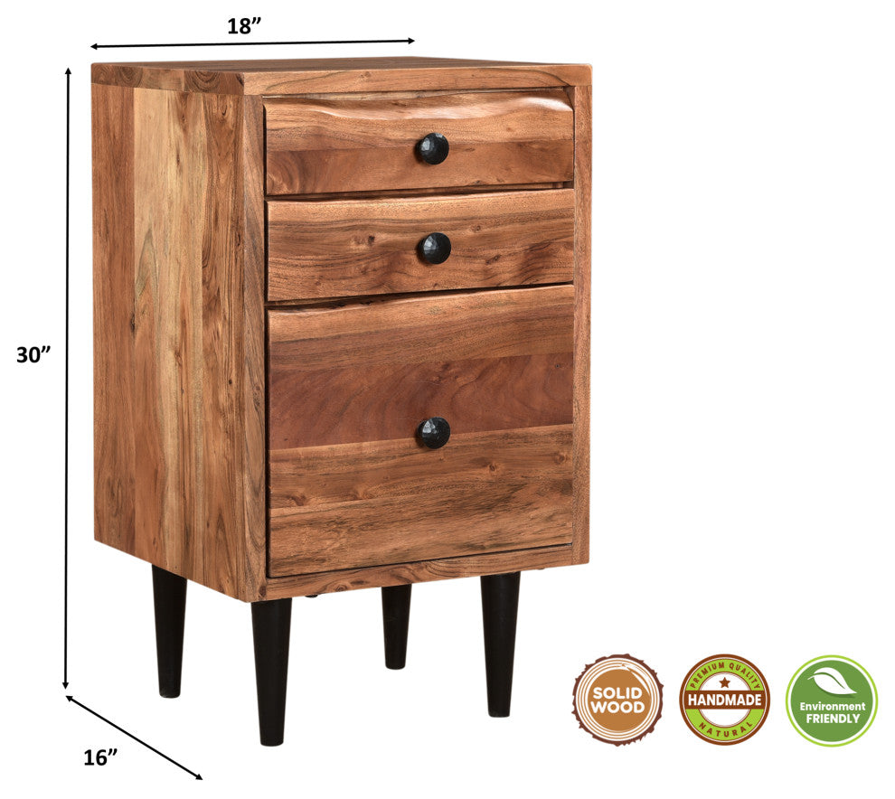 Stafford 2-piece Live Edge Solid Wood Desk Set