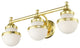 Livex Lighting Oldwick 3 Light Polished Brass Vanity Sconce