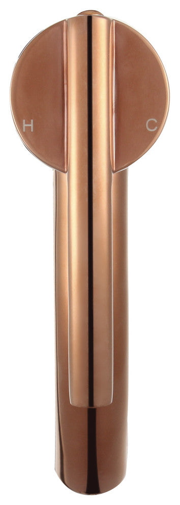 Waverly 7" Single Hole Bathroom Sink Faucet, Rose Gold