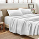 Bare Home 1800 Microfiber Sheet Set, White, Split Queen