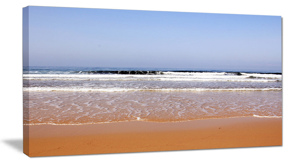 "Beautiful Sea And Beach Ashdod Israel" Seascape Wall Art, 1 Panel, 60"x28"