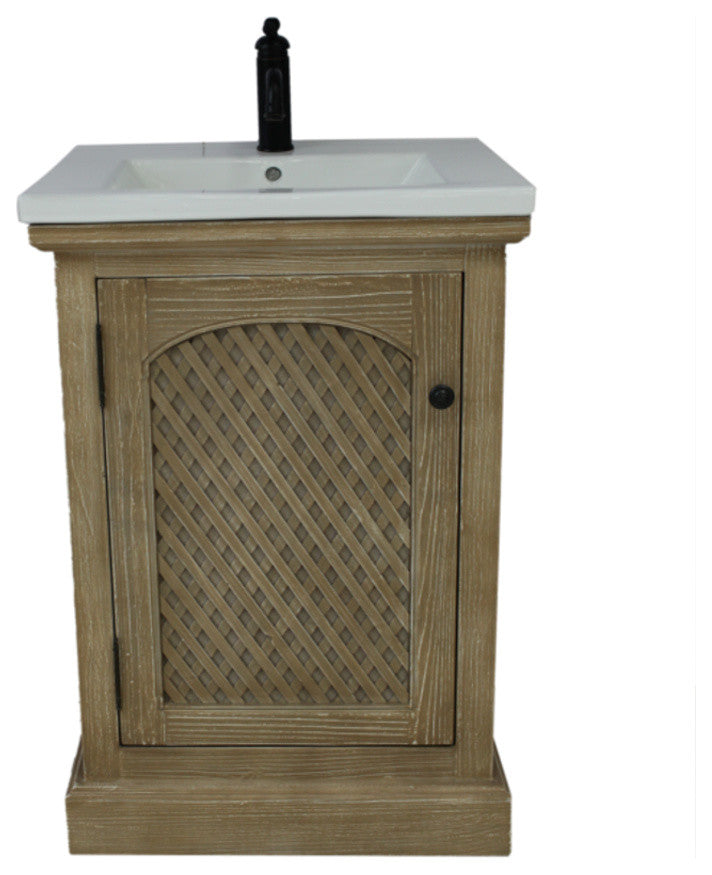 Rustic Style 24, Inch Bathroom Vanity