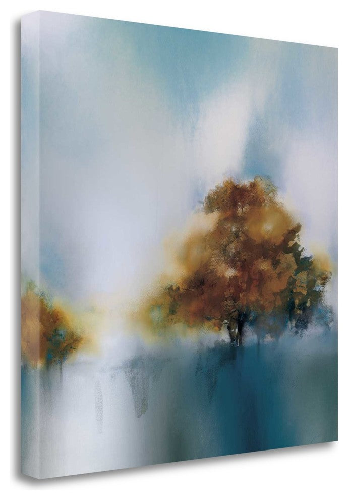 "Teal Breeze I" By J.P. Prior,Ready to Hang Giclee Print on Gallery Wrap Canvas