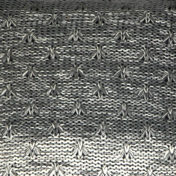 Pillow Decor, Hygge Storm Knit Pillow, Gray