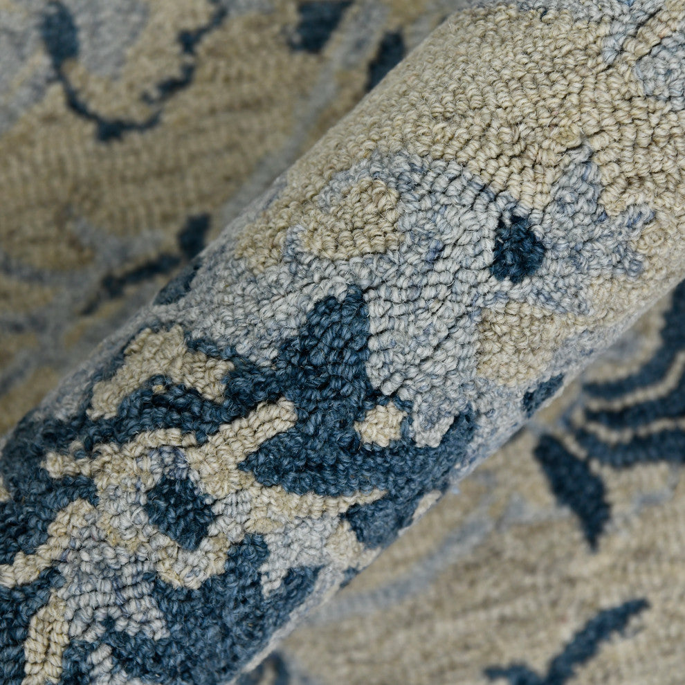 Romania Newburg Area Rug, Light Blue, 5' x 8', Floral