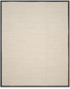 Safavieh Natural Fiber Nf143A Solid Color Rug, Marble/Black, 2'6" X 12'0"