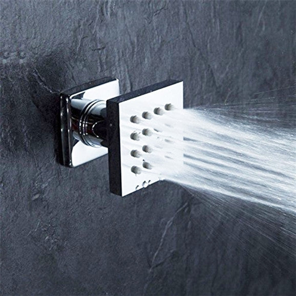 BathSelect Naples Chrome Finish Massage Shower Body Jets Spray