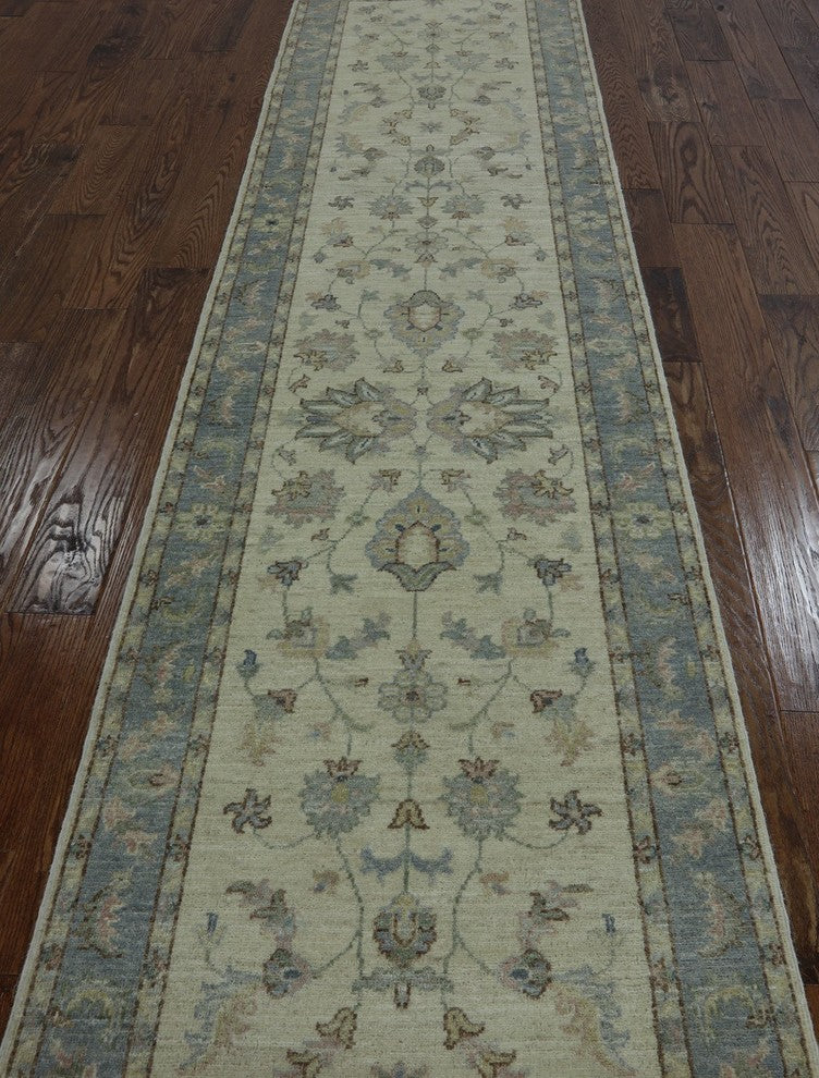 3'x10' Chobi Peshawar Oriental Handmade Runner, MC619
