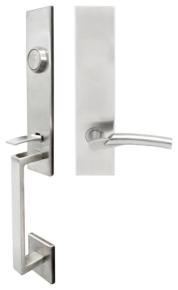 Phoenix Lever, Tubular Dummy Handleset, Right Hand, Satin Stainless Steel