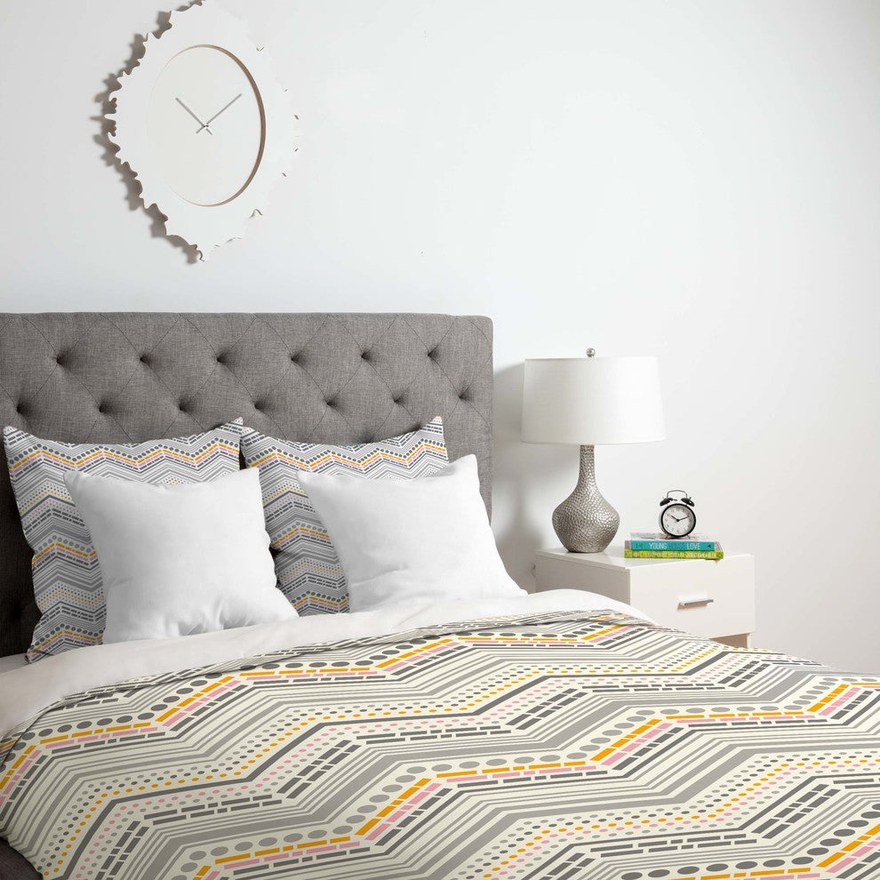 Deny Designs Heather Dutton Dash And Dot Neapolitan Duvet Cover - Lightweight