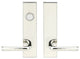 Cologne Lever, Tubular Dummy Entry With Dummy Cylinder, Polished Stainless Steel