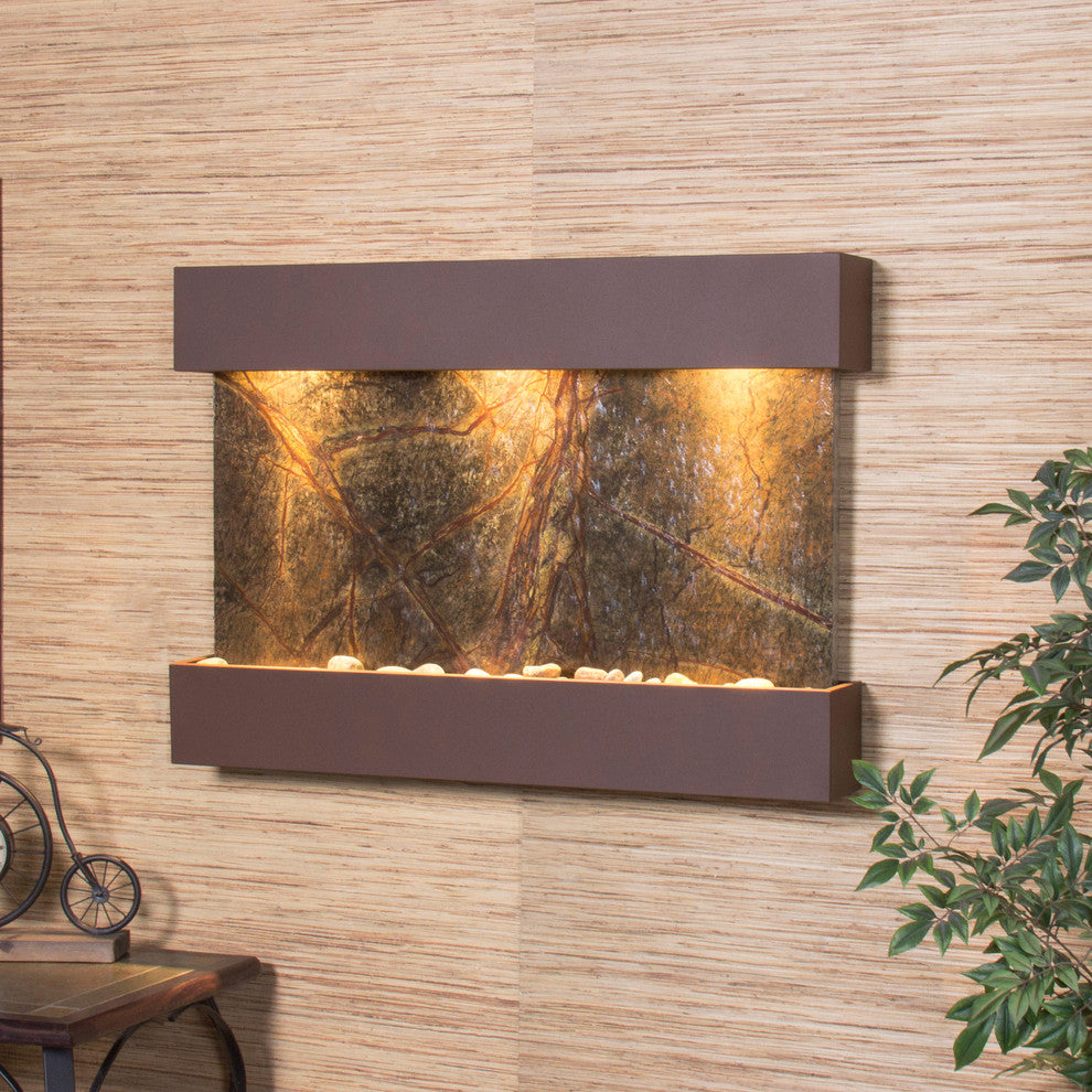 Reflection Creek Water Feature by Adagio, Green Marble, Woodland Brown