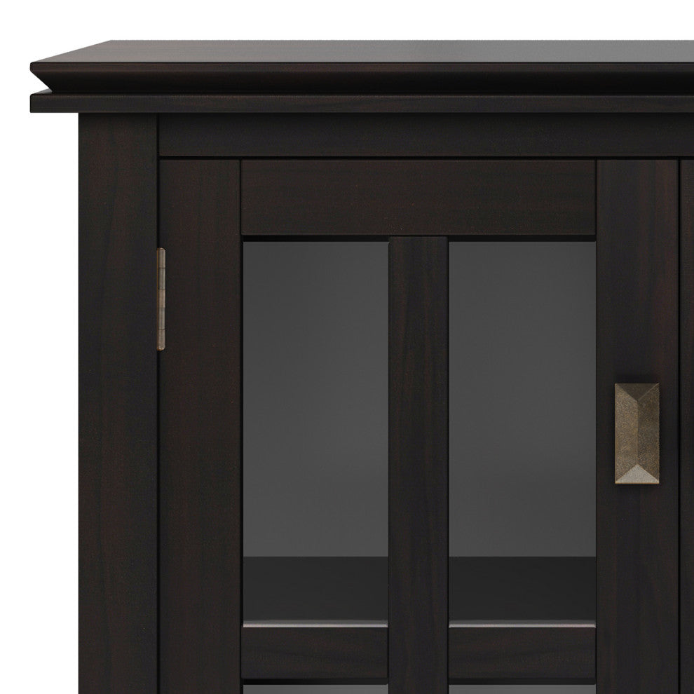 Artisan SOLID WOOD Low Storage Cabinet in Hickory Brown