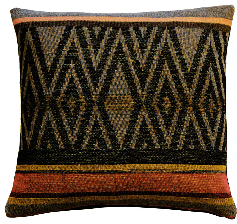 Pillow Decor - Kilim Country 19 x 19 Tapestry Throw Pillow