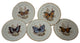 Consigned: Set Of 5 Josef Kuba Rosenthal Butterfly Salad Plates