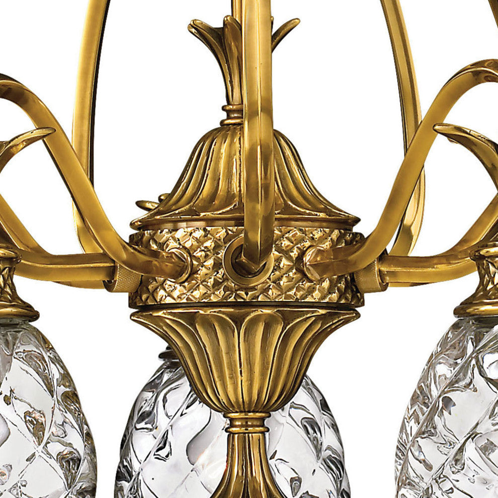 Hinkley Plantation Small Single Tier, Burnished Brass