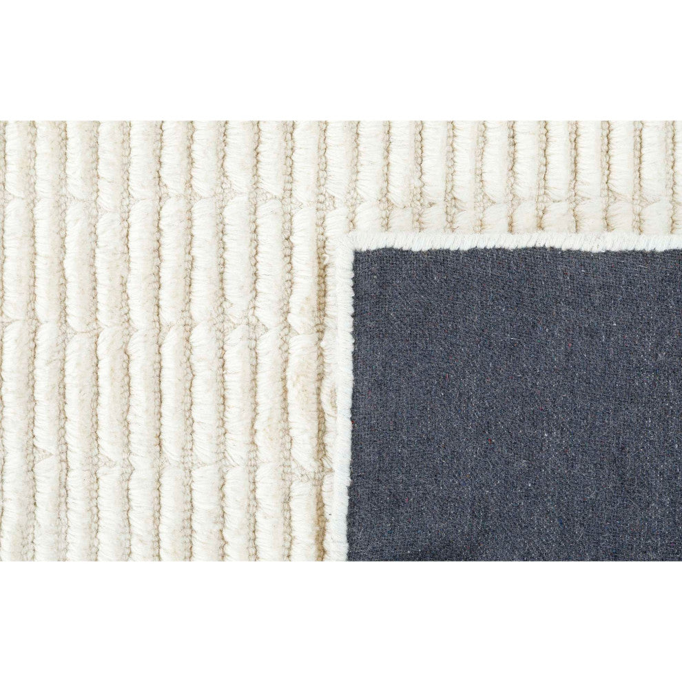 Creed Tufted Area Rug, Ivory, 8'x10'