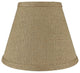 Hardback Faux Silk Coolie Lamp Shade, 5x9x7", Cream, Natural Burlap, Single