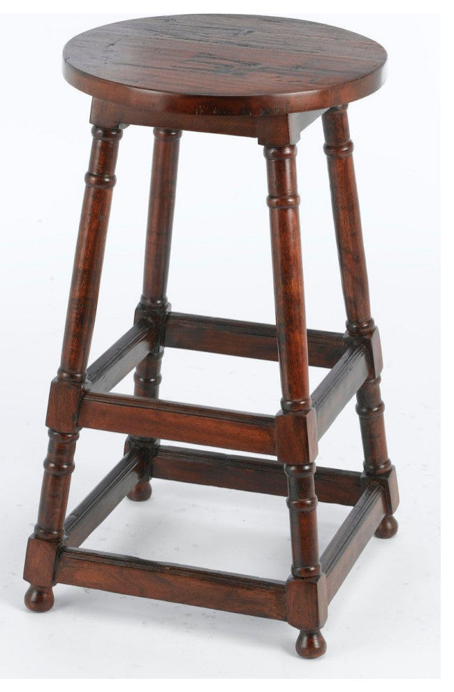 Closson 28" Bar Stool, Pecan