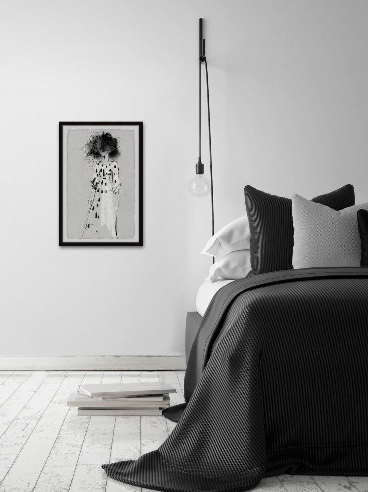 "Tangled Hair" Framed Painting Print, 12x18