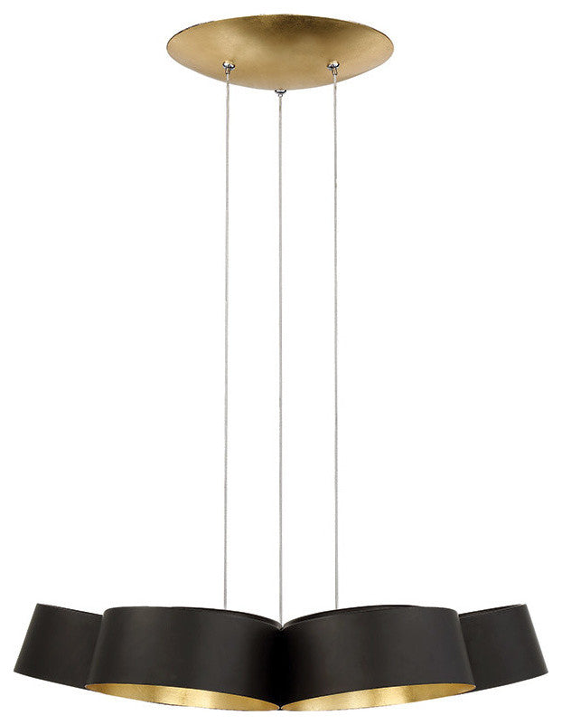 Modern Forms Marimba 34" LED Chandelier in Gold Leaf
