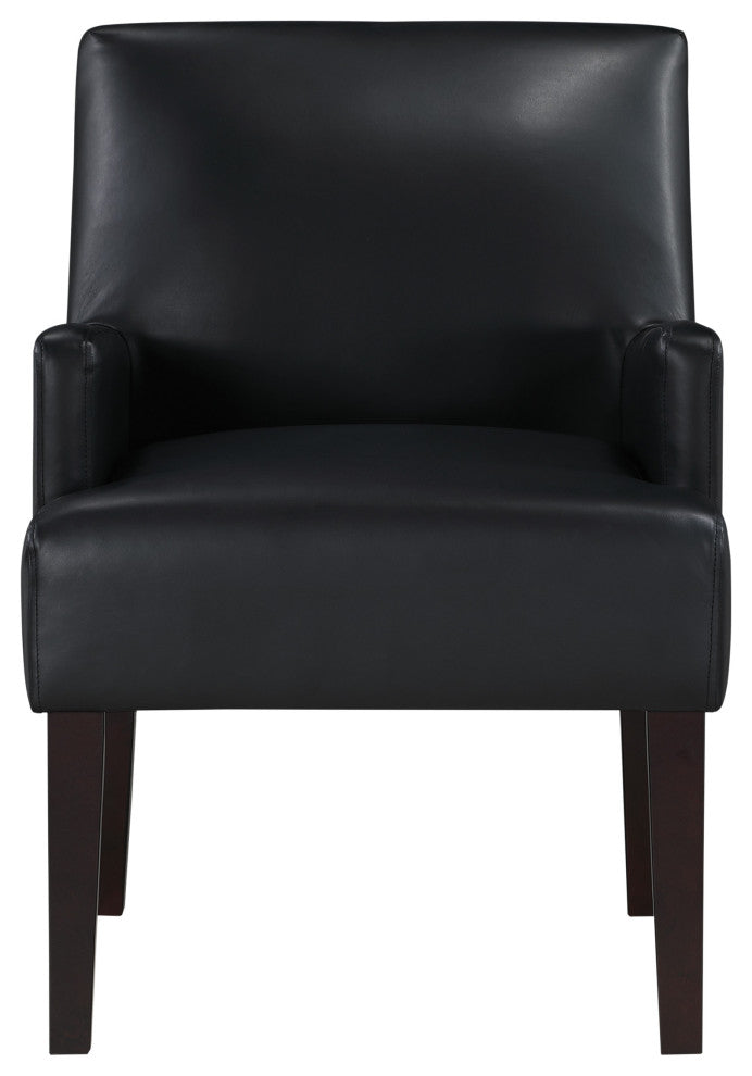 Main Street Guest Chair Black Faux leather