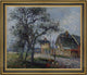 Gustave Loiseau Louvier Road in Winter Framed Premium Canvas Print, 20"x25"