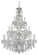 Elegant St. Francis Foyer Hall Light, Chrome Finish With Royal Cut Crystal