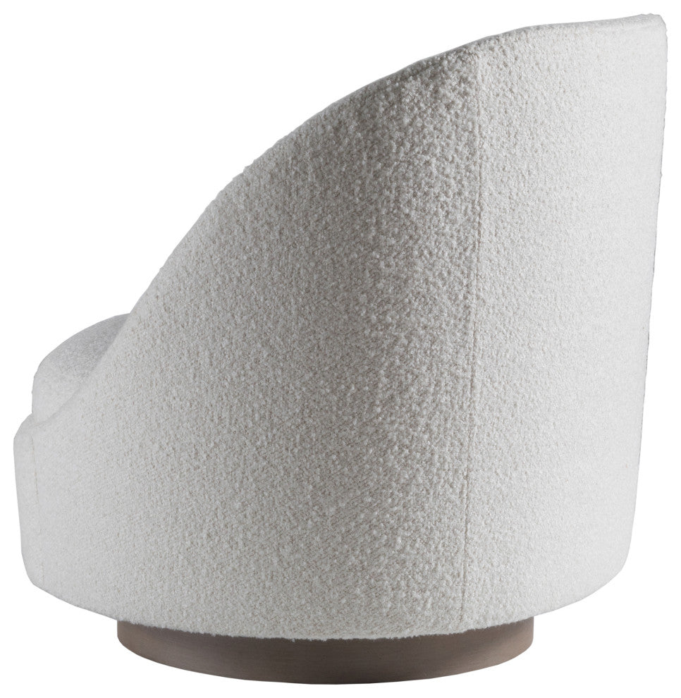 Genevieve Swivel Chair Driftwood Finish