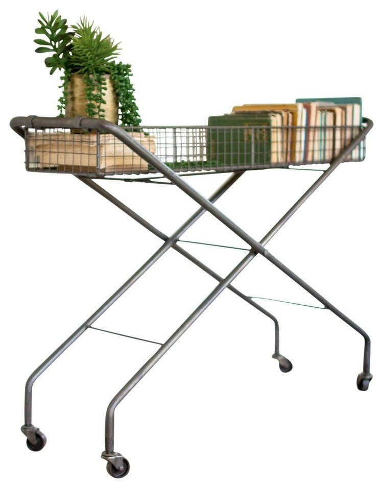 Rolling Metal Basket