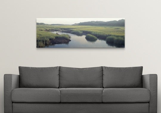 "Salt Marsh Cape Cod MA" Canvas Art, 60"x20"x1.25"