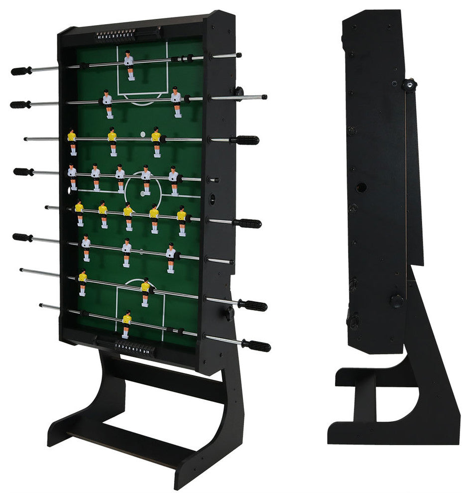 Sunnydaze Compact 48-Inch Folding Foosball Game Table - Create a Game Room