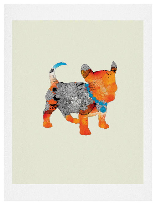 Deny Designs Iveta Abolina Puppy Frenchie Art Print