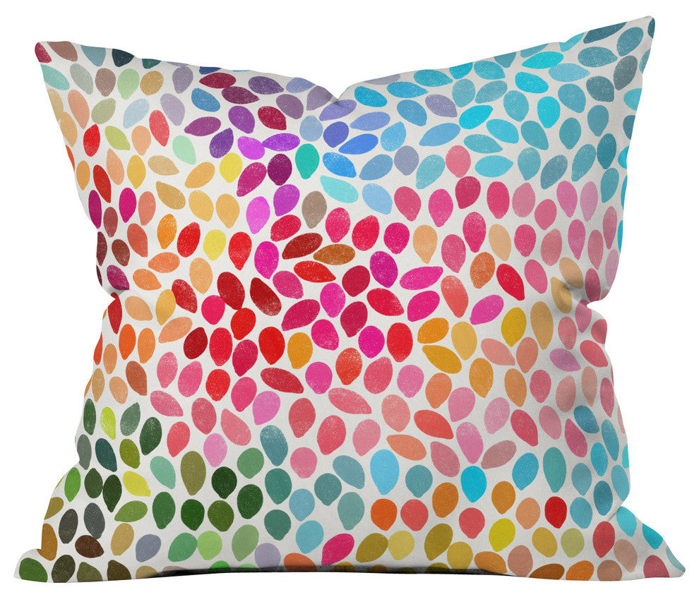 Garima Dhawan "Rain 6" Outdoor Throw Pillow, 18"x18"