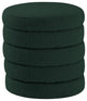 Aphia Boucle Fabric Upholstered Ottoman, Green, Ottoman / Stool