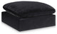 Comfy Beige Linen Textured Fabric Modular Chair, Black, Velvet, Ottoman
