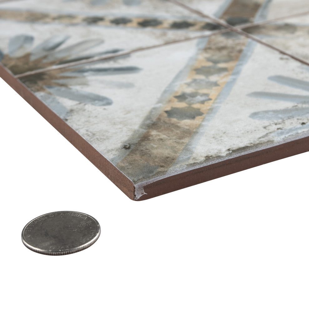 Harmonia Kings Ceramic Floor and Wall Tile, Marrakech Blue, Marrakech Blue