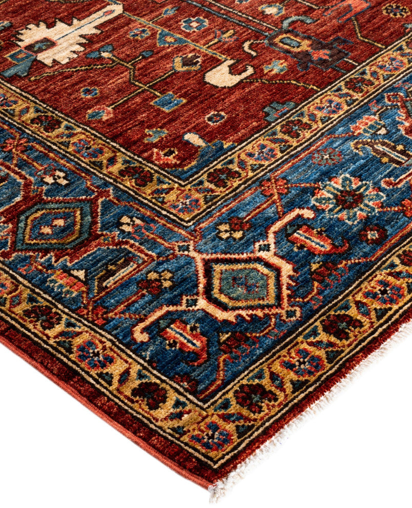 Serapi One-of-a-Kind Hand-Knotted Area Rug Red, 6'0" x 9'0"