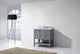 Winterfell 36" Single Bathroom Vanity Set, Gray With No Mirror