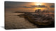 "Rocky Coast With Ancient Ruins" Oversized Beach Canvas Artwork, 40"x20"