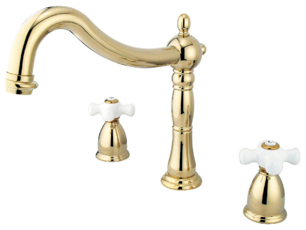 Kingston Brass Roman Tub Faucet, Polished Brass