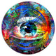 Magic Eye Over Abstract Design, Abstract Round Wall Art, 36"